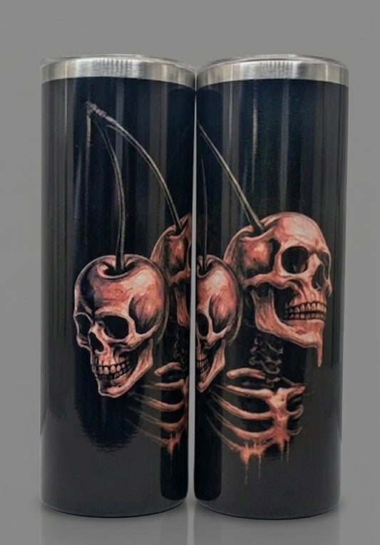 Tumbler ( Totenkopf-Kirschdesign)